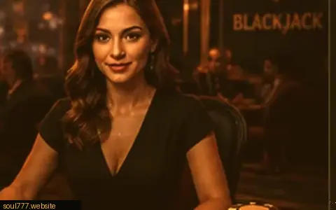 Live dealer baccarat table at soul777
